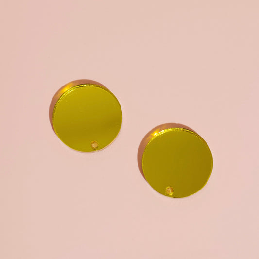 Statement 20mm Circle Studs with Holes